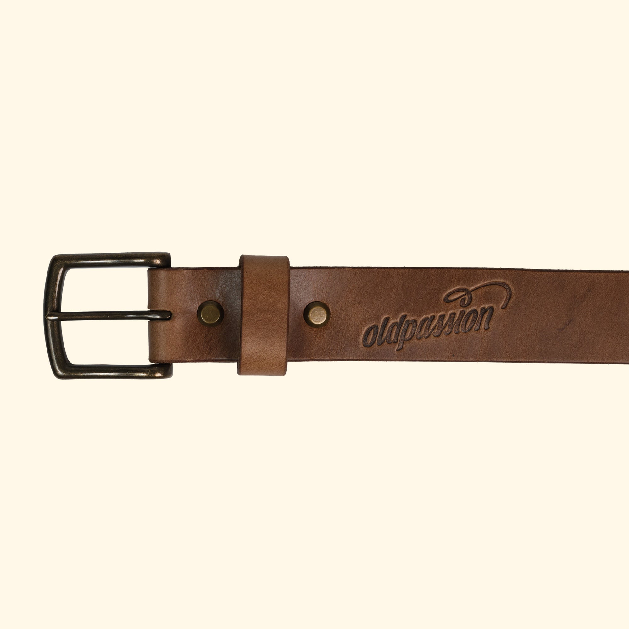 op belt • langlebiger Ledergürtel auf Mass • Horween Chromexcel Natural